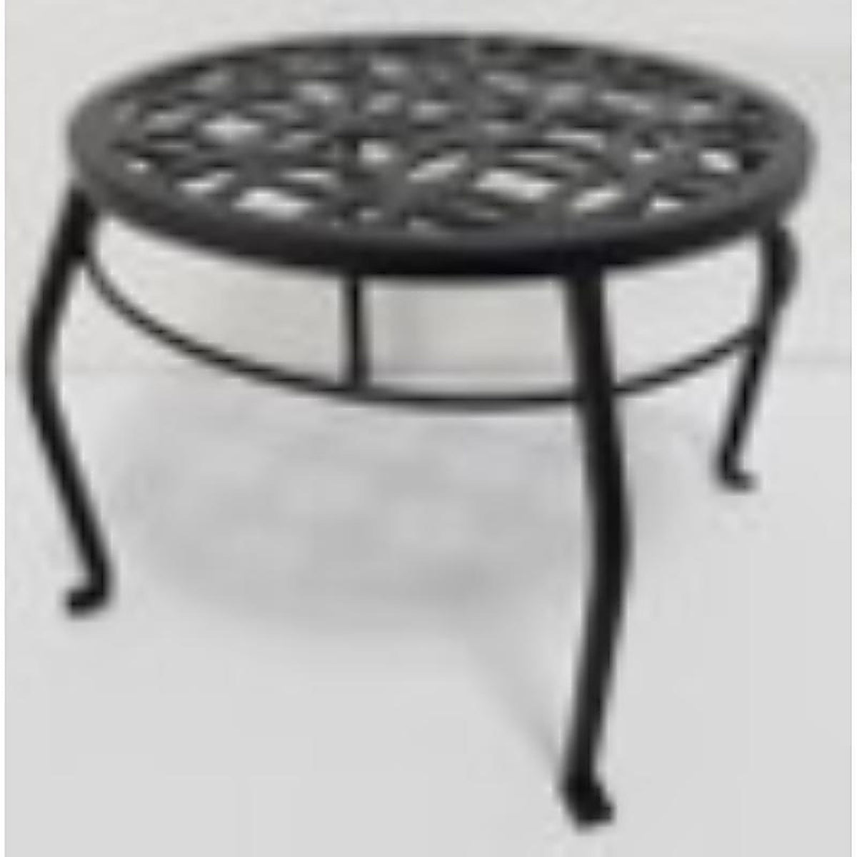 Living Accents - 58063 - 15 In. H Black Cast Iron Plant Stand