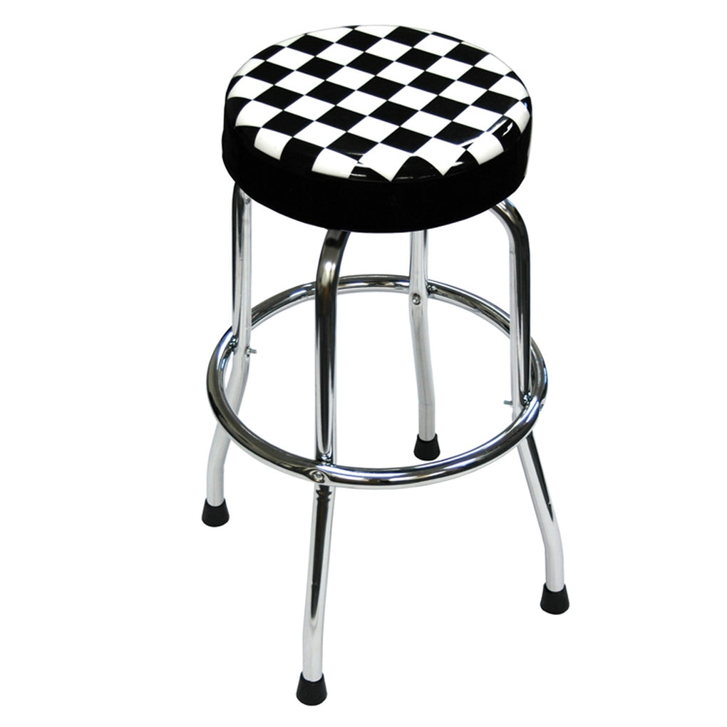 ATD - 81055 - Shop Stool with Checker Design