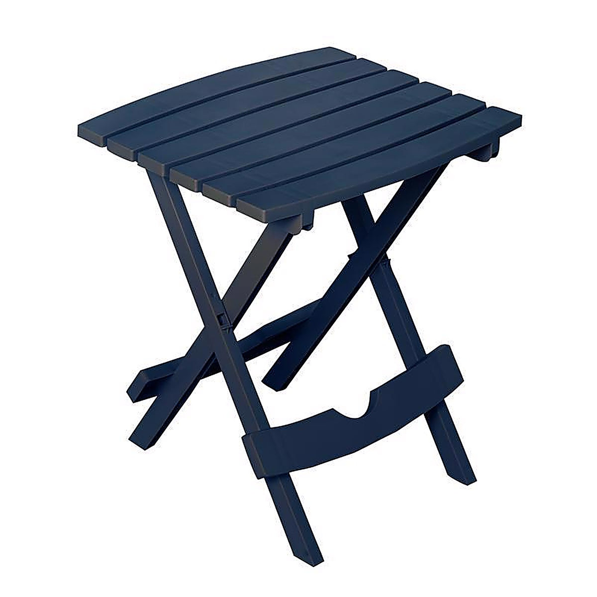 Adams - 260615 - Quik Fold Midnight Rectangular Resin Folding Side Table