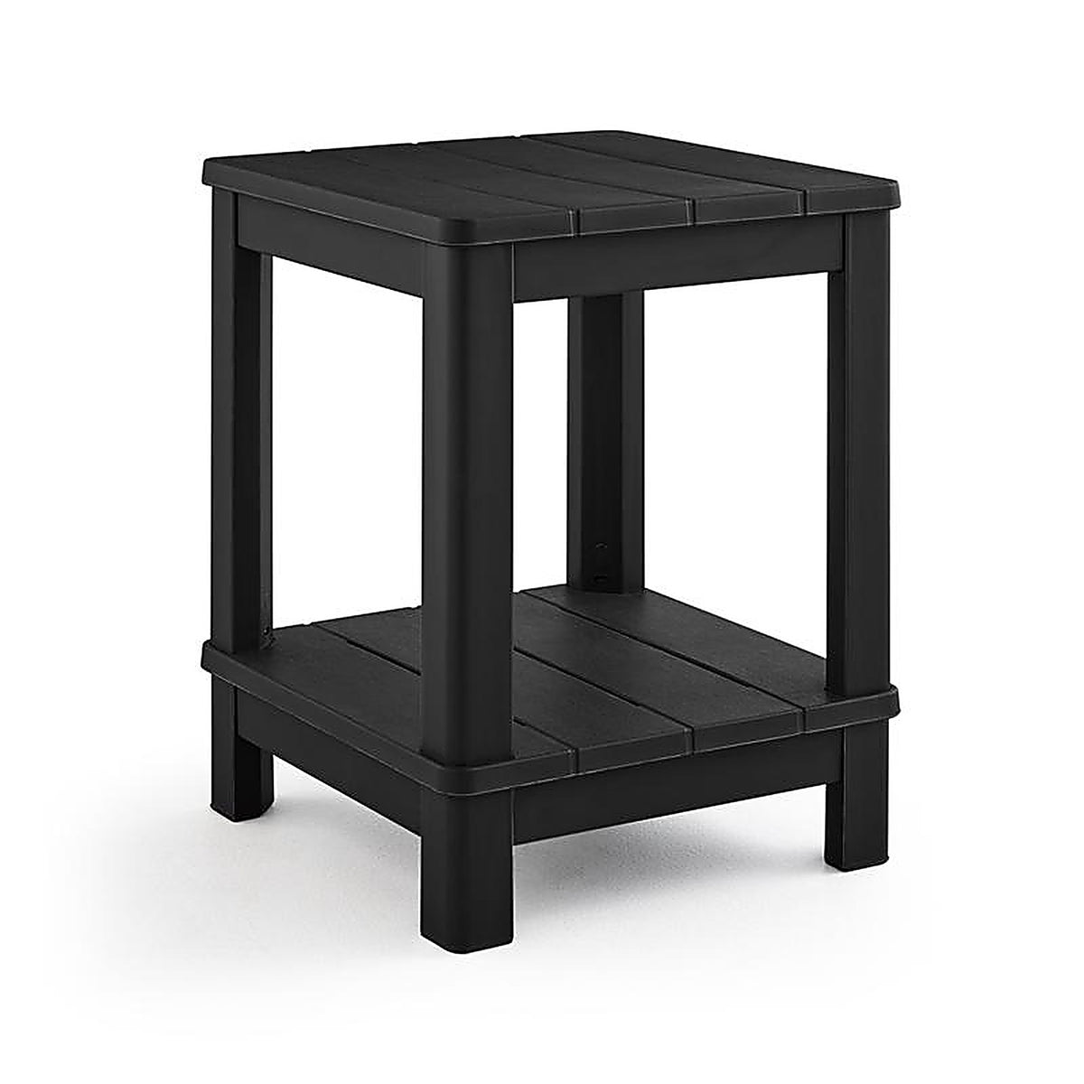 Keter - 260633 - Graphite Black Square Resin Adirondack Side Table