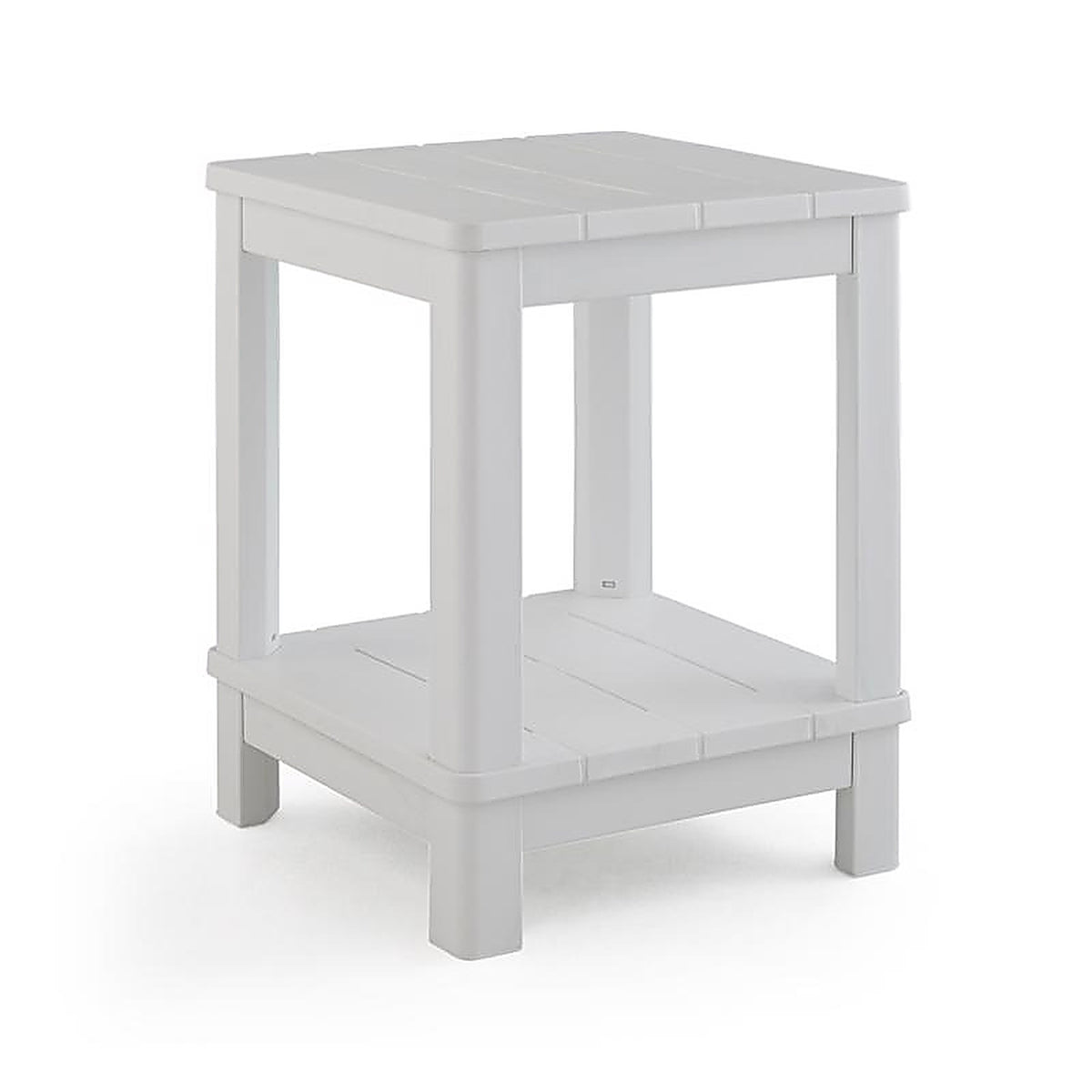 Keter - 259977 - Deluxe White Square Resin Adirondack Side Table
