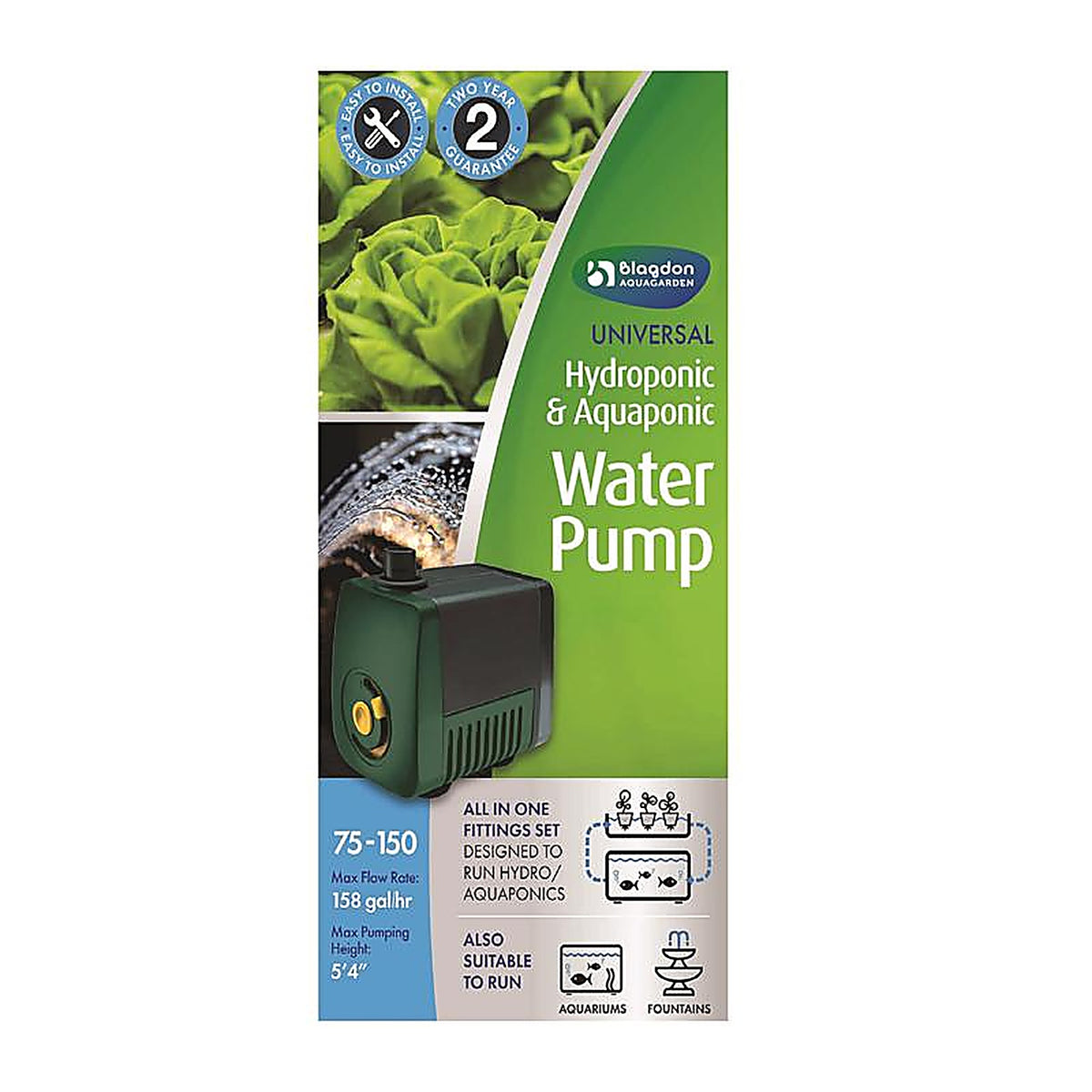 Pennington - 100547746 - Aquagarden 158 GPH 120 V Submersible Pump