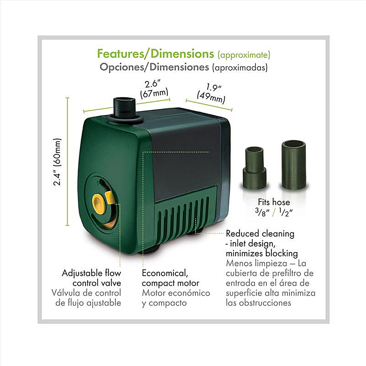 Pennington - 100547746 - Aquagarden 158 GPH 120 V Submersible Pump