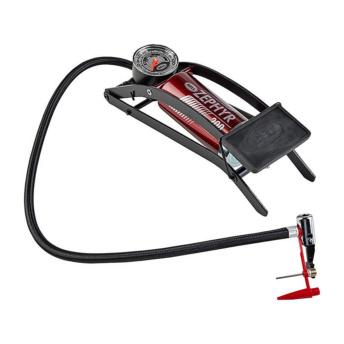 Bell Sports - 7159865 - Zepher 200 Steel Foot Pump 100 PSI Black