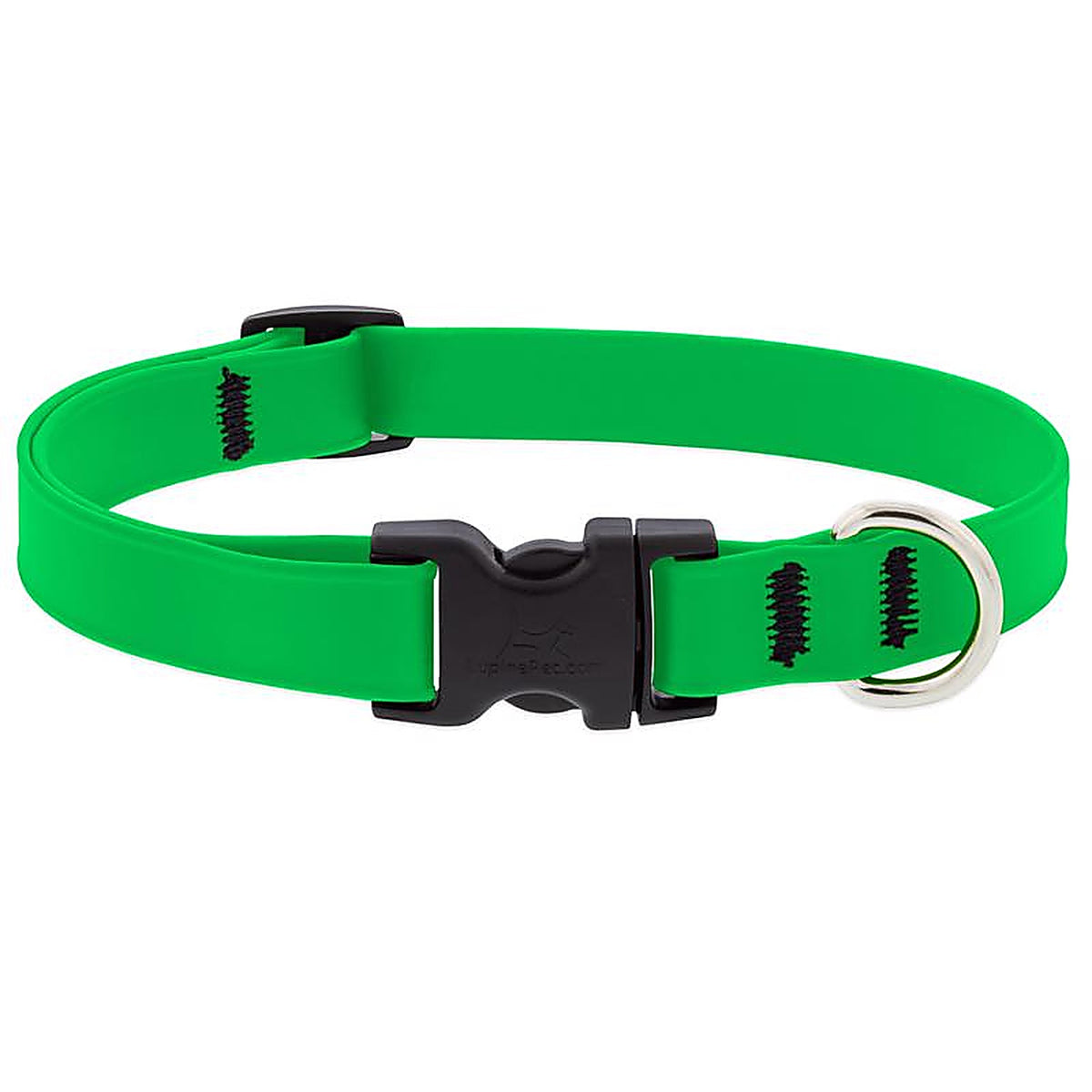 LupinePet - 28301 - Splash Neon Green Biothane Dog Adjustable Collar Medium