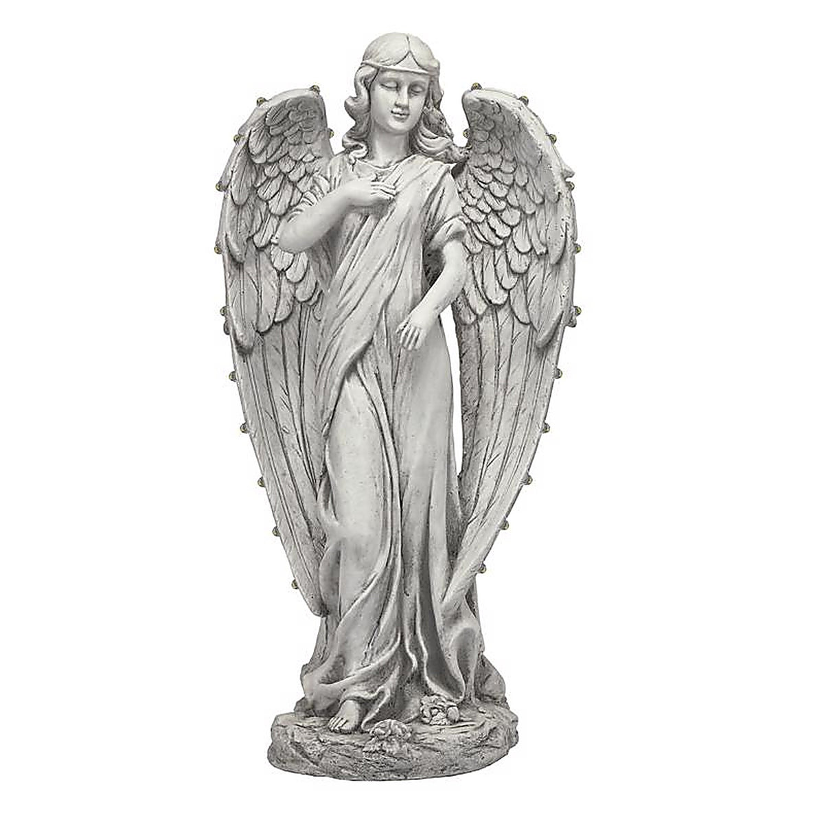 Alpine - QFC104SLR - Fiberglass/Mgo White 31 In. Angel Statue
