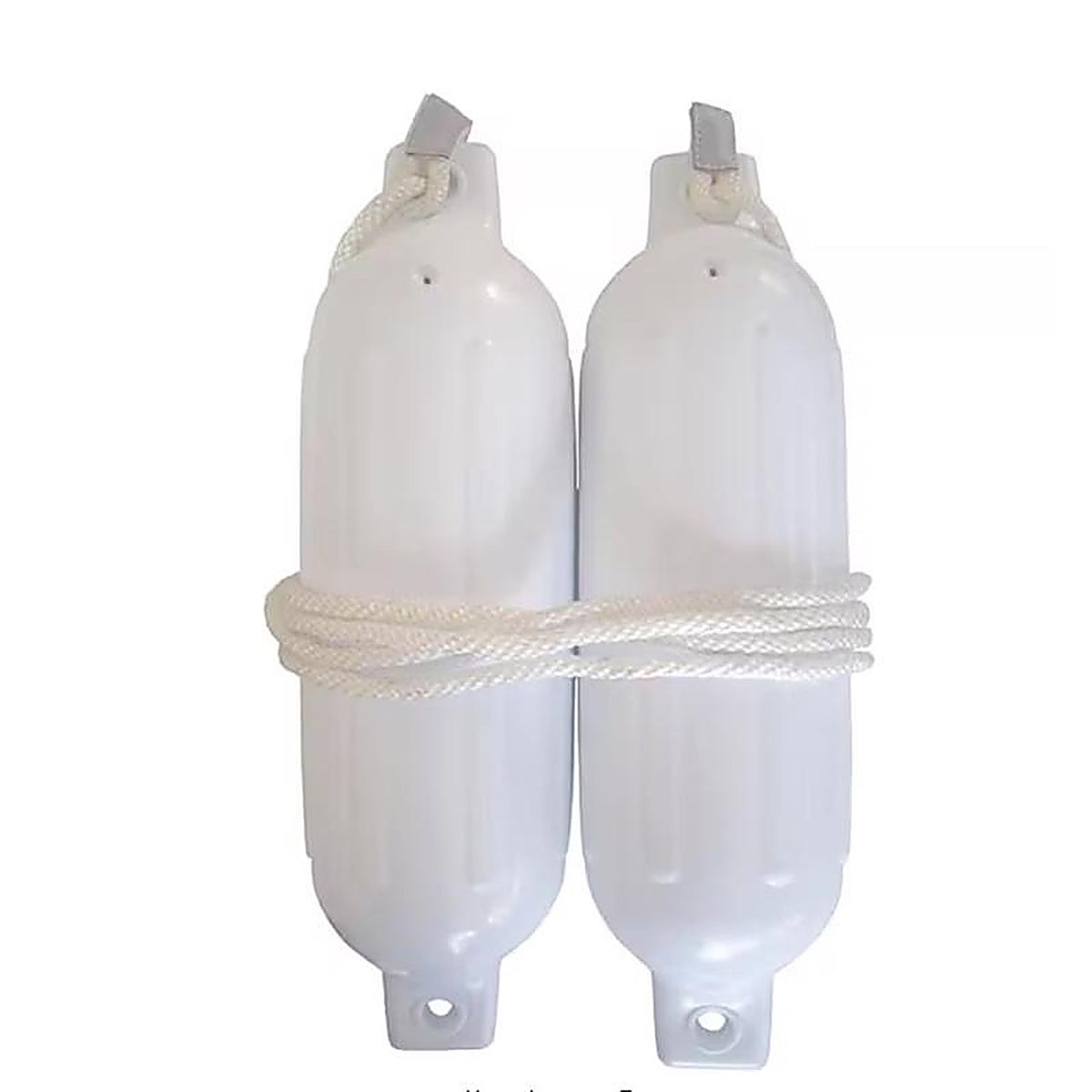 Seachoice - 50-79271 - Twin Eye White Vinyl Boat Fender