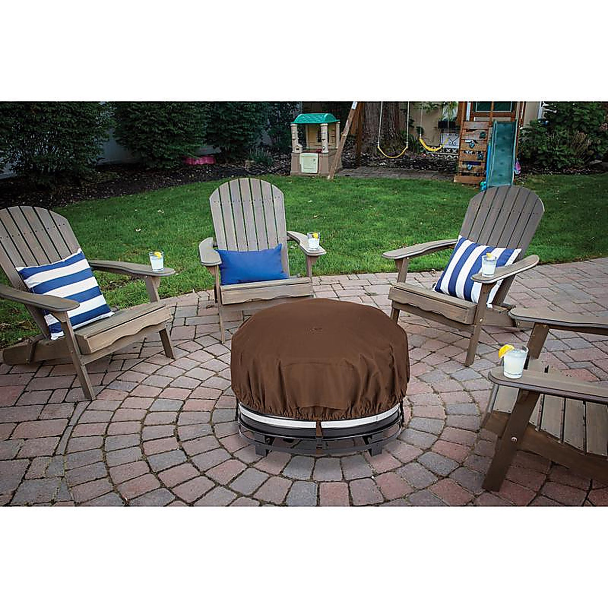 Living Accents - 07848ACE - Polyester Fire Pit Cover