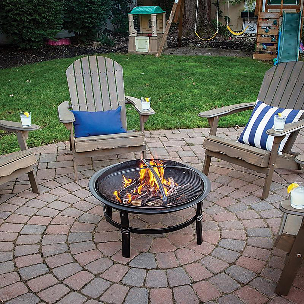 Living Accents - 07848ACE - Polyester Fire Pit Cover