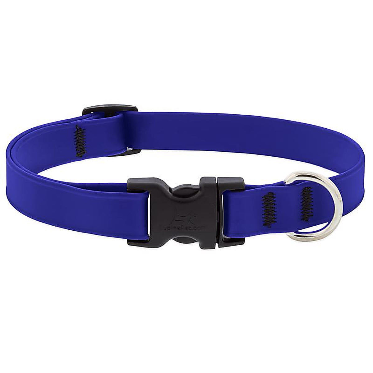 LupinePet - 28001 - Splash True Blue Biothane Dog Adjustable Collar Medium