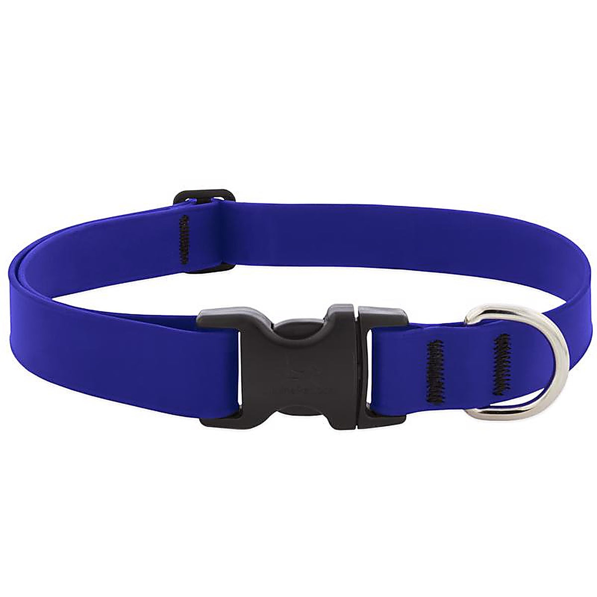 LupinePet - 28052 - Splash True Blue Biothane Dog Adjustable Collar Large