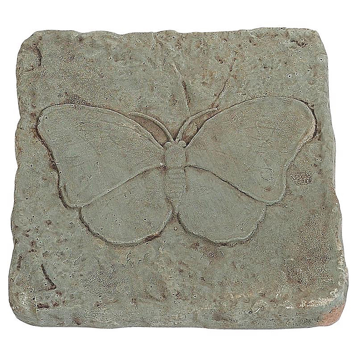 Athens Stonecasting - 01-500413PA - Beige/Brown Concrete 2 In. H X 12 In. L X 12 In. W Butterfly Stepping Stone