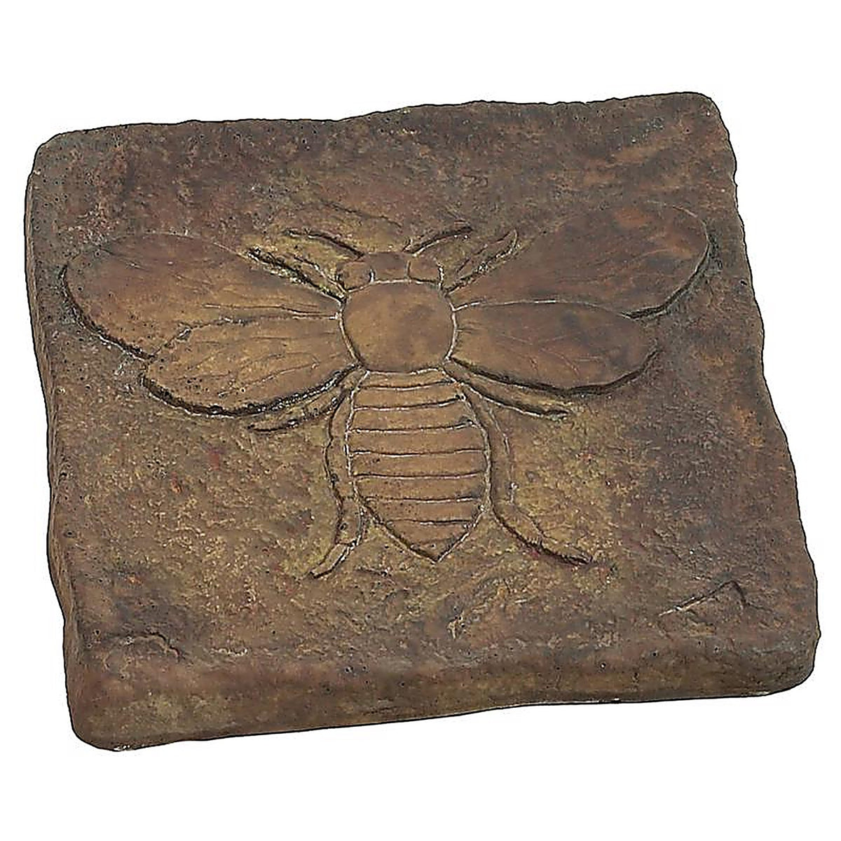 Athens Stonecasting - 01-500213PA - Beige/Brown Concrete 2 In. H X 12 In. L X 12 In. W Bee Stepping Stone