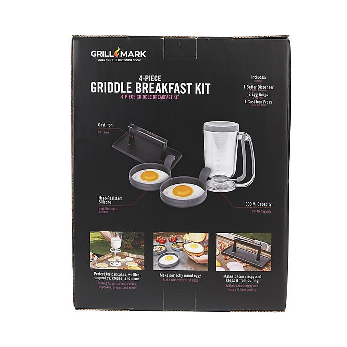 Grill Mark - 08820ACE - Cast Iron Breakfast Kit 4 Piece