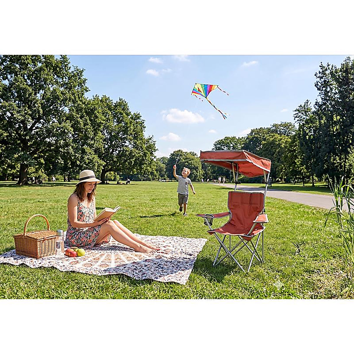 Quikchair - QC50CP-25ACEPK6 - Assorted Canopy Kids Folding Chair