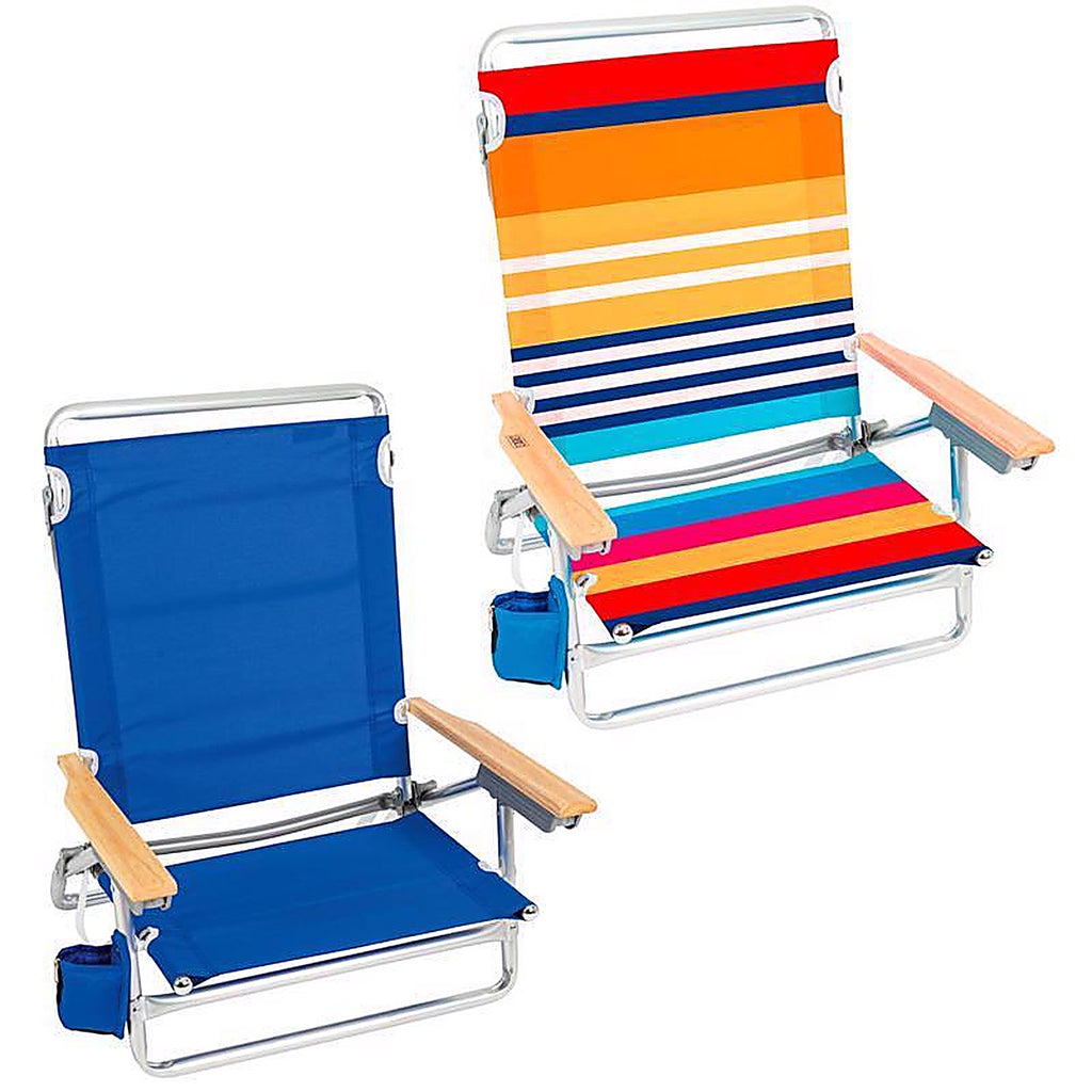 Rio Brands - SC592-462509PK4 - 5-Position Assorted Beach Chair