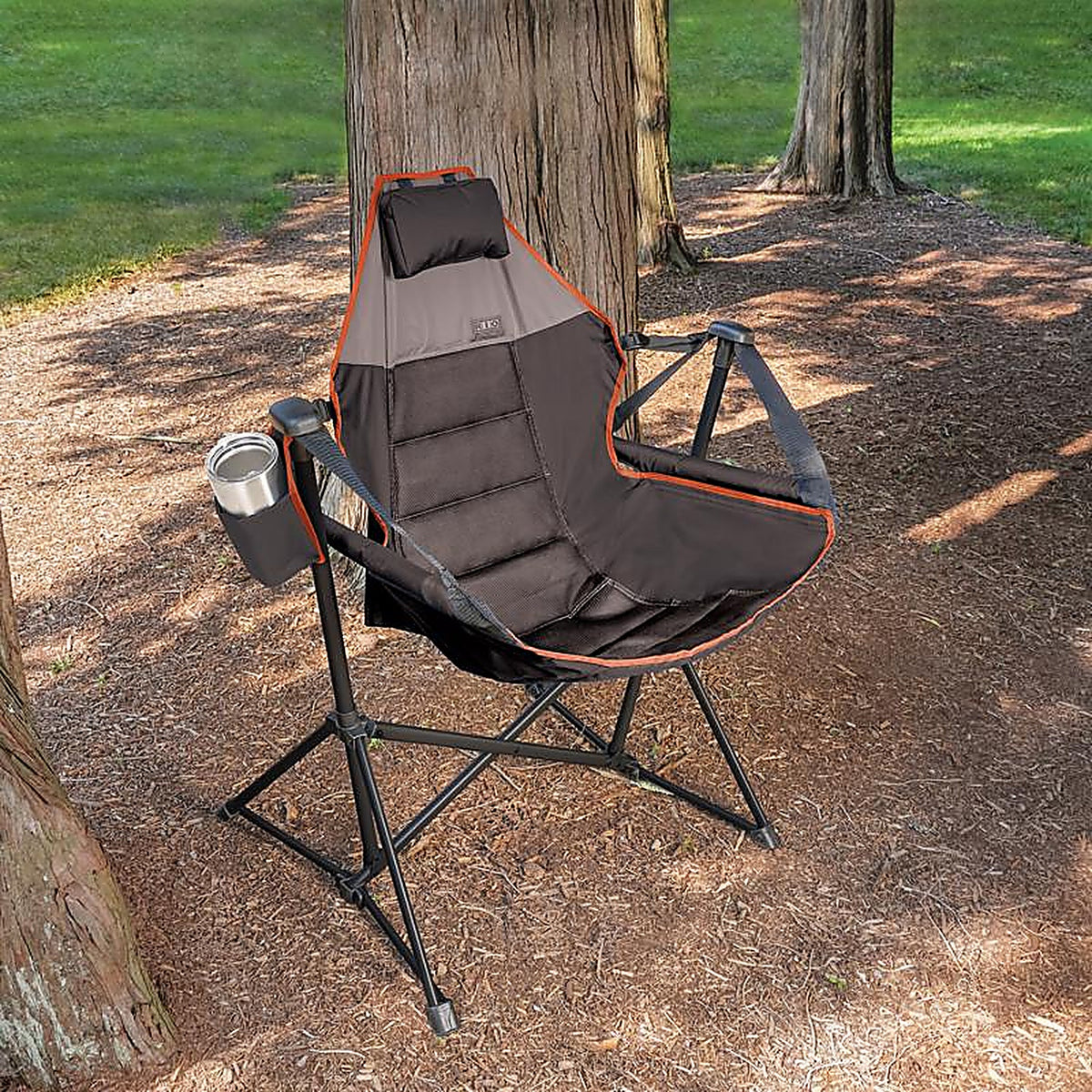 Rio Brands - GRSW01-25ACEPK6 - Rio Black Suspension Folding Lounger