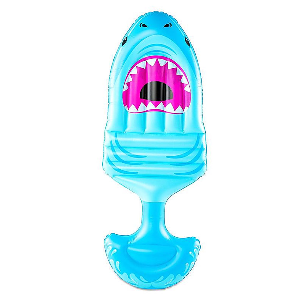 Bigmouth - 22-BSS-3909 - Blue PVC/Vinyl Inflatable Shark Saddle Seat Pool Float