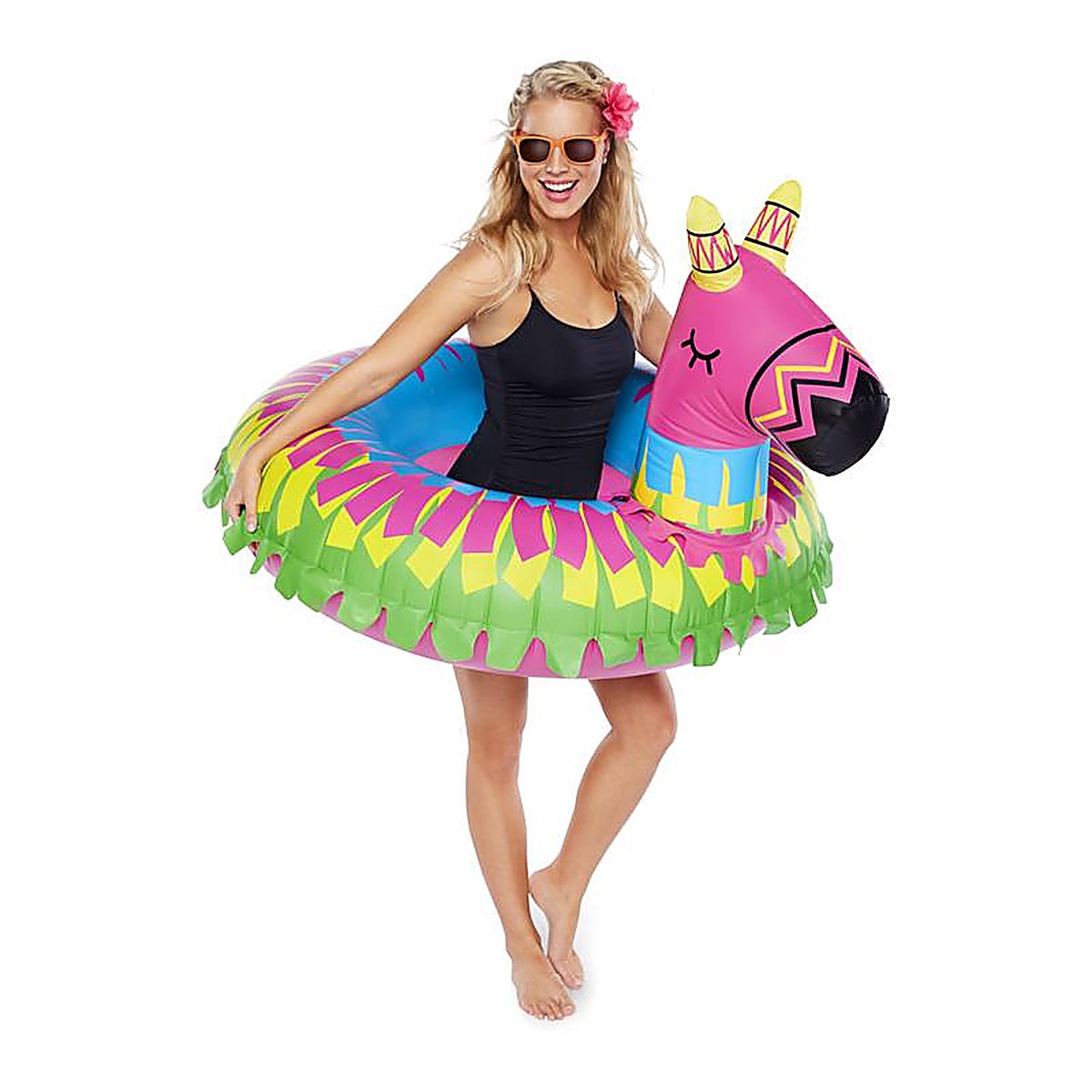 Bigmouth - BMPF-0033 - Multicolored PVC/Vinyl Inflatable Donkey Pinata Pool Float