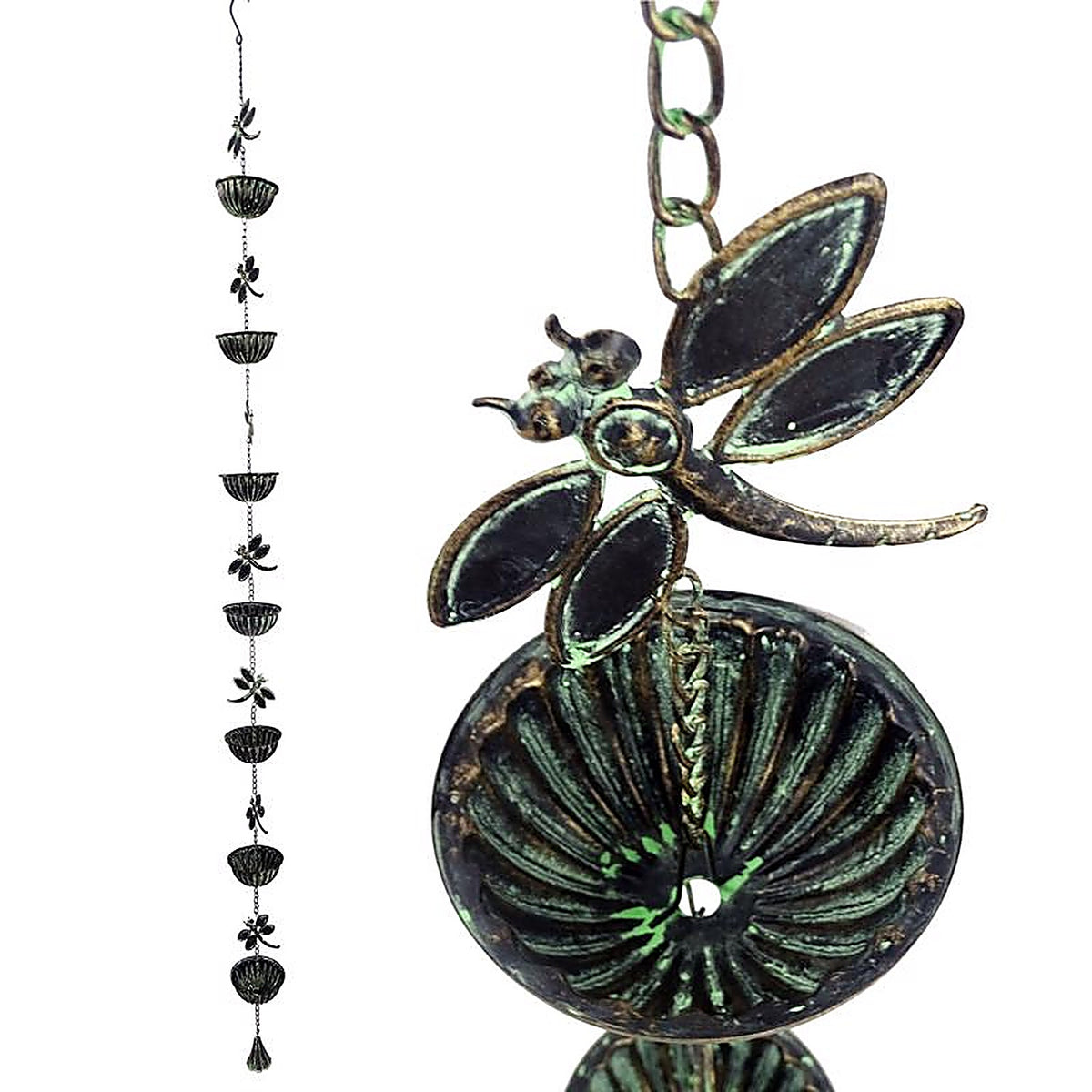 Alpine - QES143A - Assorted Metal 81 In. H Dragonfly or Butterfly Outdoor Decoration