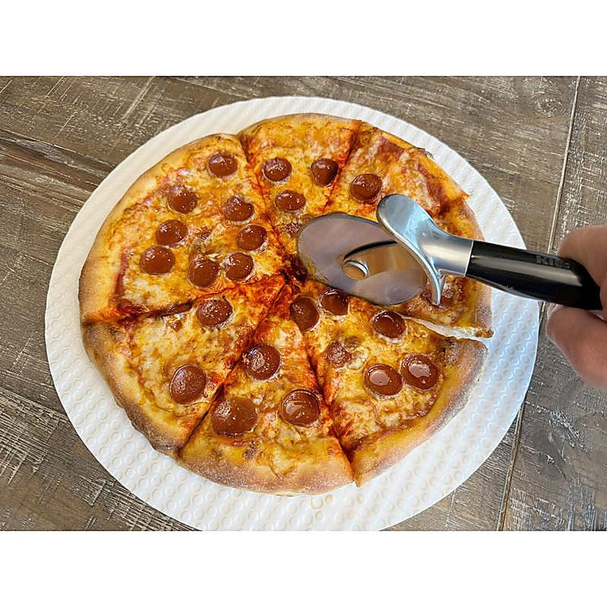 Urban Slicer Pizza Worx - 1001 - Paper Composite White Pizza Chopping Board 6 Each