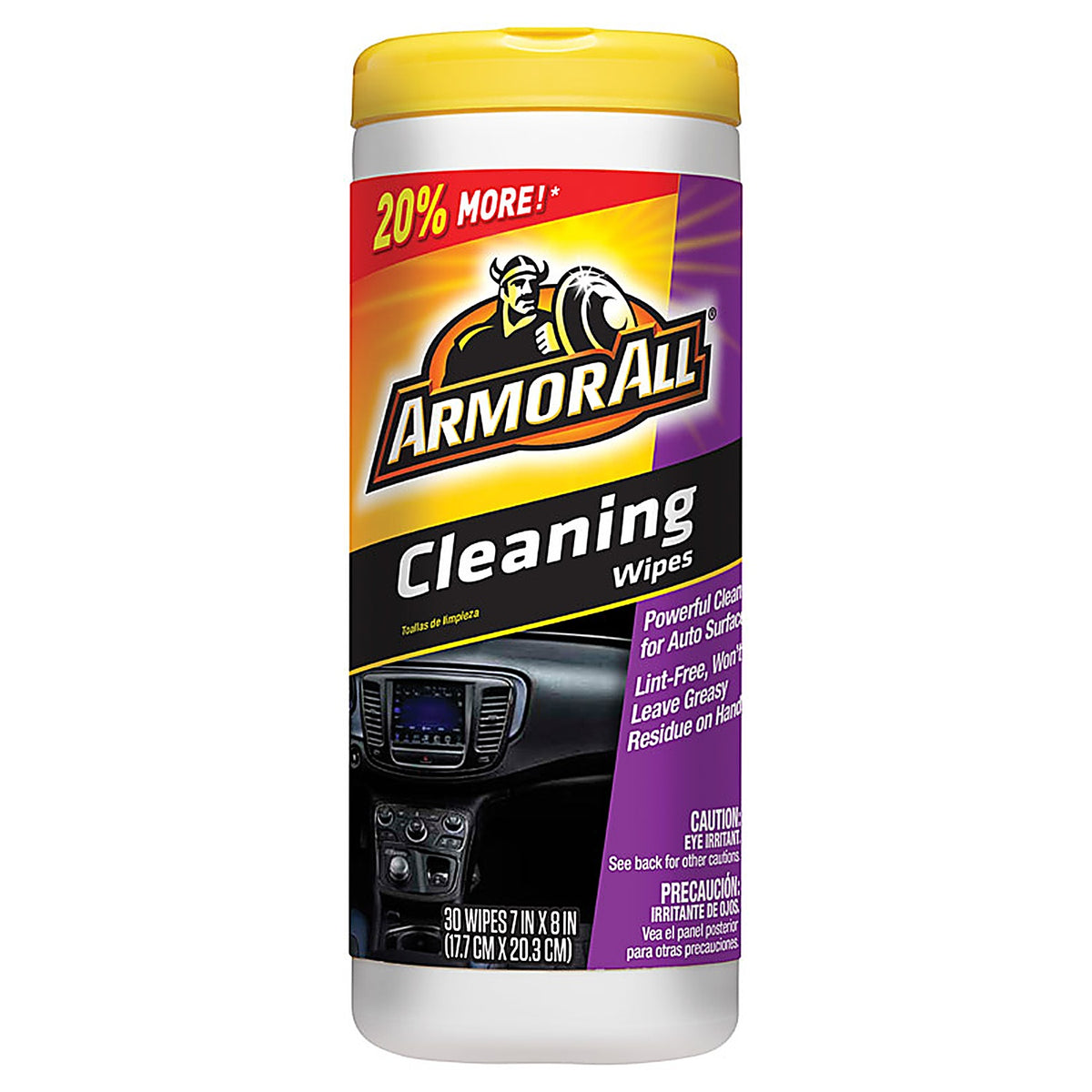 Armor All 17497C Leather/Rubber/Vinyl Cleaner Wipes 30 wipes