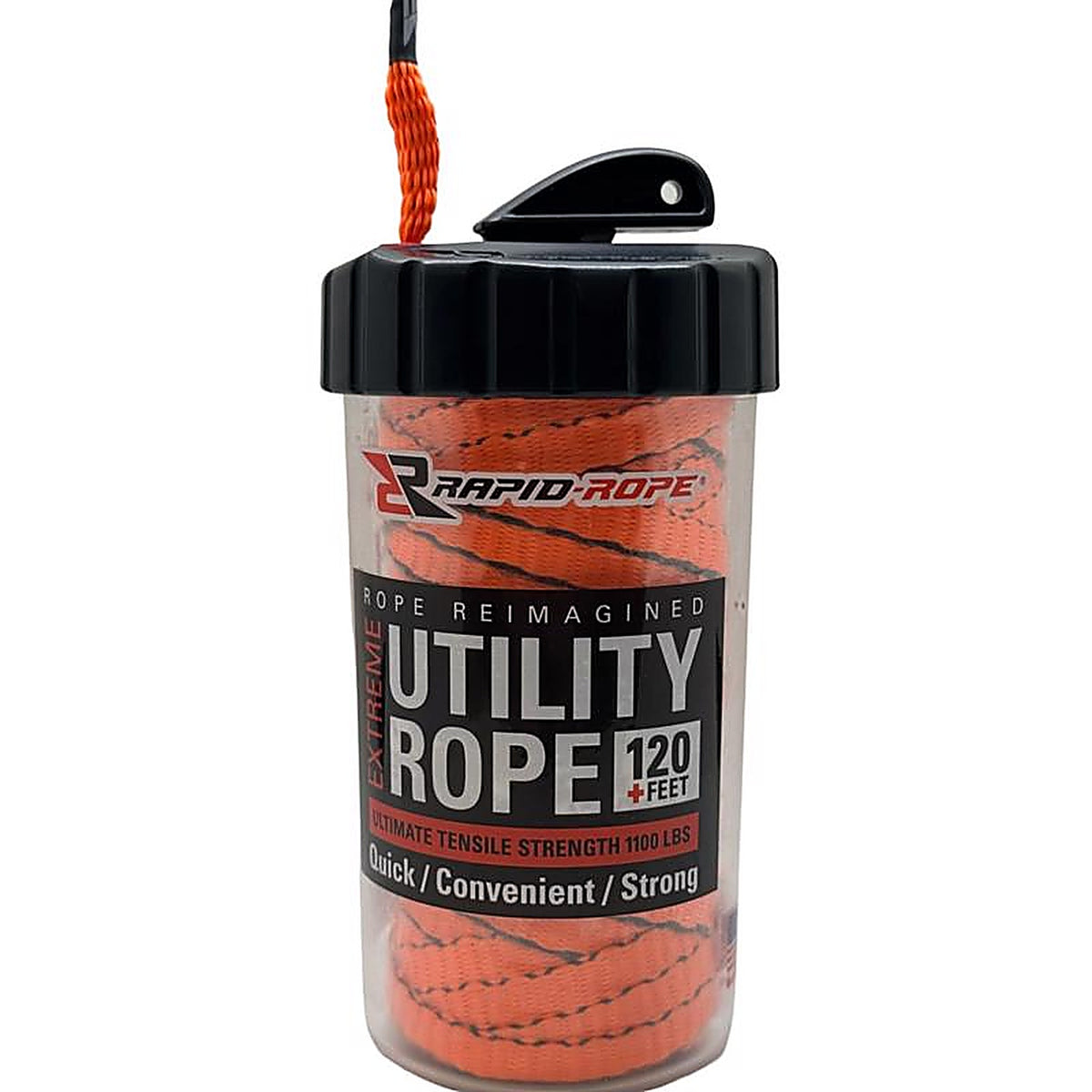 Rapid Rope - RRCO6010 - 3/8 In. D X 120 Linear Ft L Orange Braided Polyester Rope
