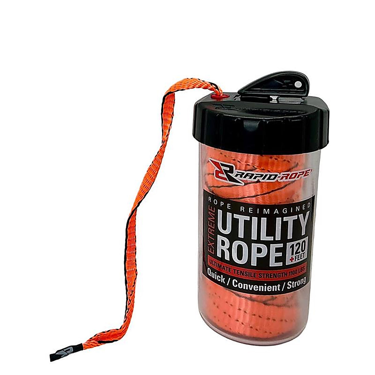 Rapid Rope - RRCO6010 - 3/8 In. D X 120 Linear Ft L Orange Braided Polyester Rope