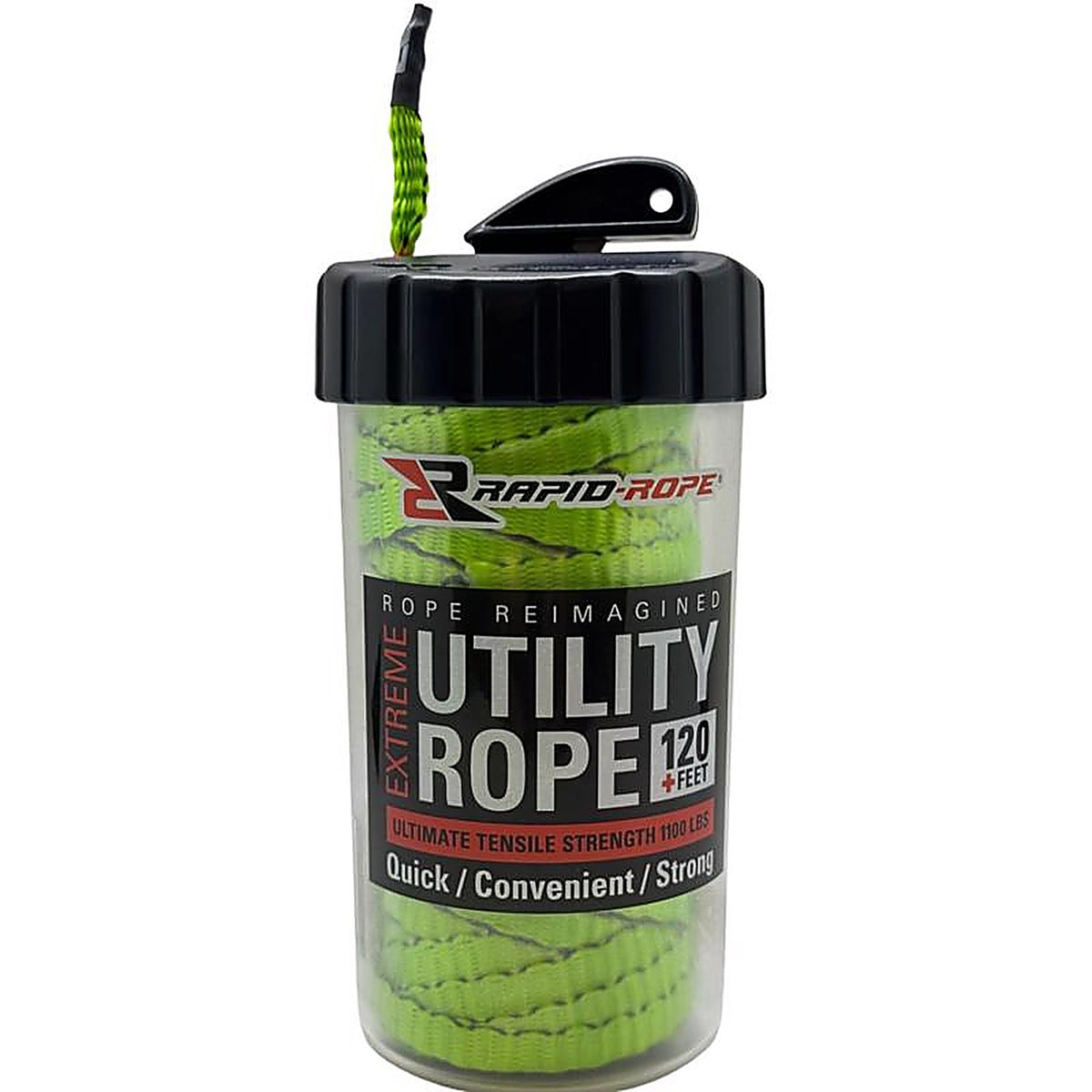 Rapid Rope - RRCG26089 - 3/8 In. D X 120 Linear Ft L Neon Green Braided Polyester Rope