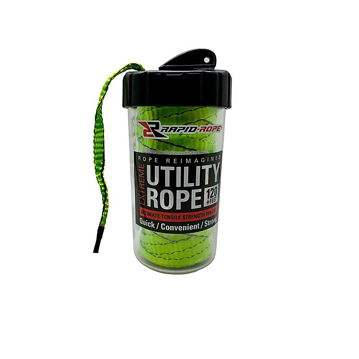 Rapid Rope - RRCG26089 - 3/8 In. D X 120 Linear Ft L Neon Green Braided Polyester Rope