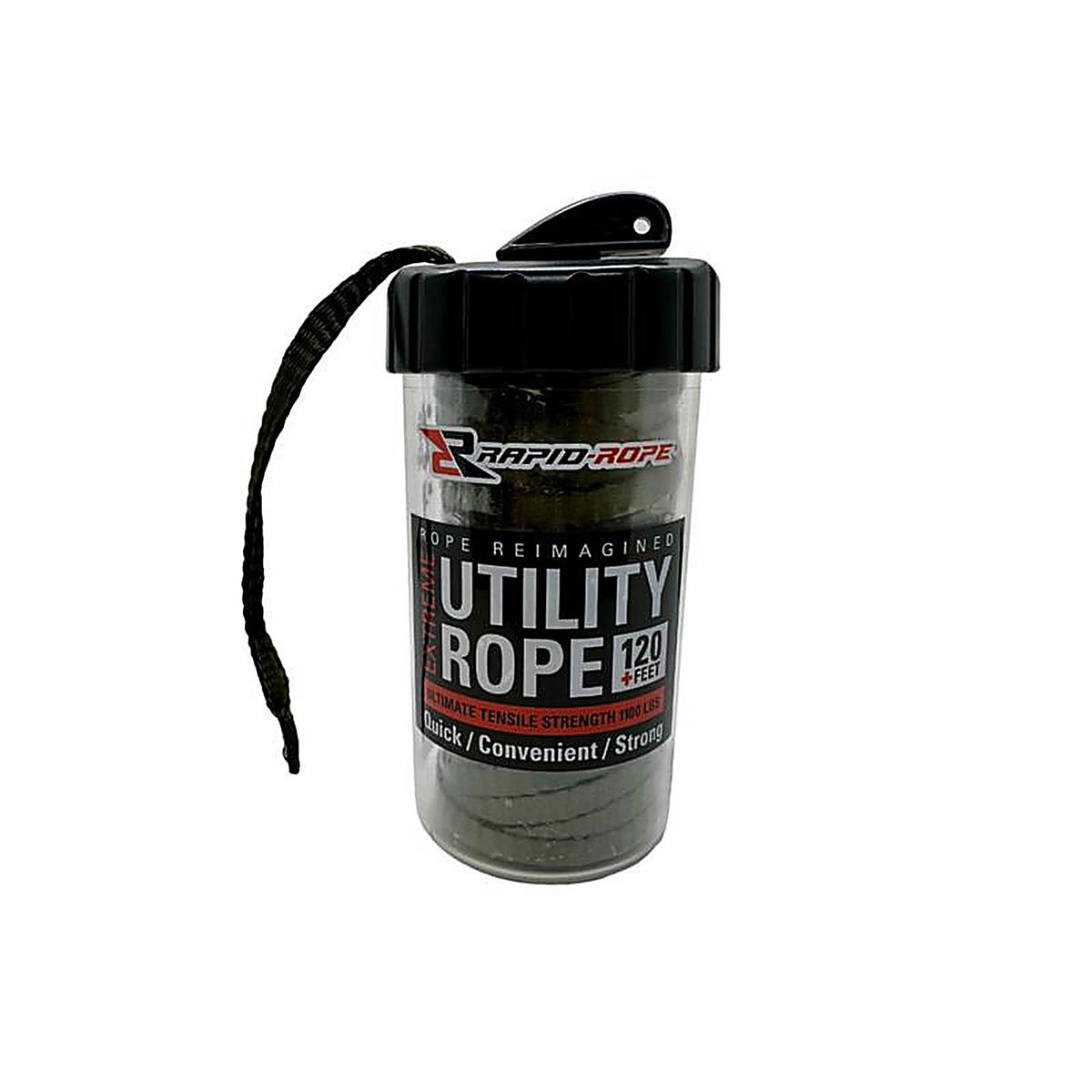 Rapid Rope - RRCODG6027 - 3/8 In. D X 120 Linear Ft L Olive Drab Braided Polyester Rope