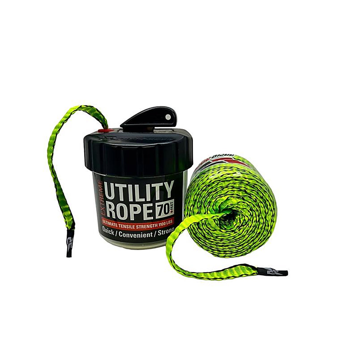 Rapid Rope - RRMCG26393 - 3/8 In. D X 70 Linear Ft L Neon Green Braided Polyester Rope