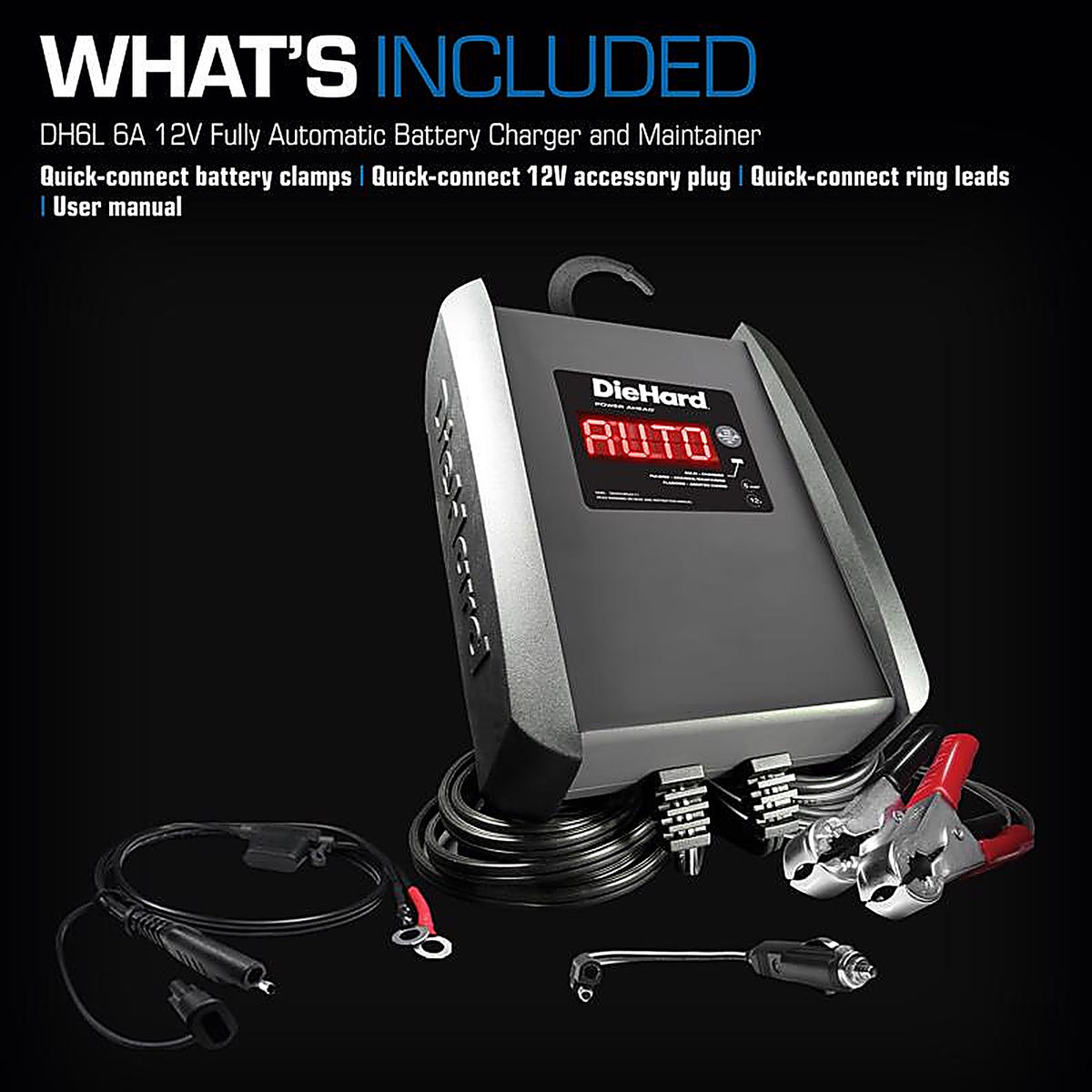 Diehard - DH6L - Automatic 12 V 6 Amps Battery Charger/Maintainer