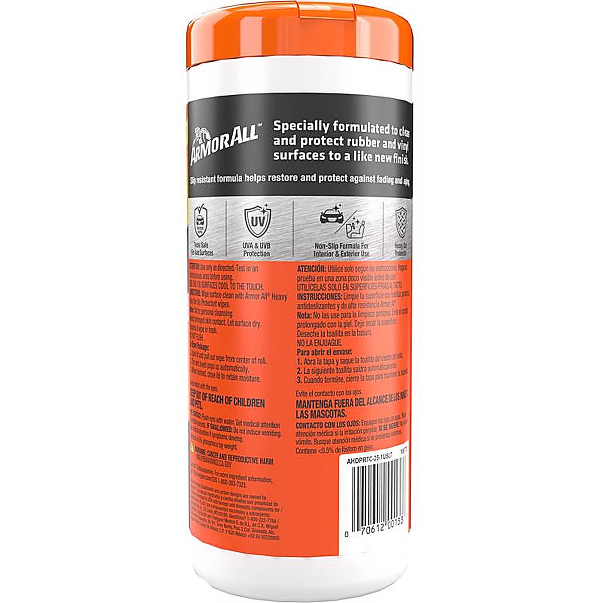 Armor All - AHDPRTC251USLT - Heavy Duty No Slip Floor Mat Protectant Wipes 25 Wipes