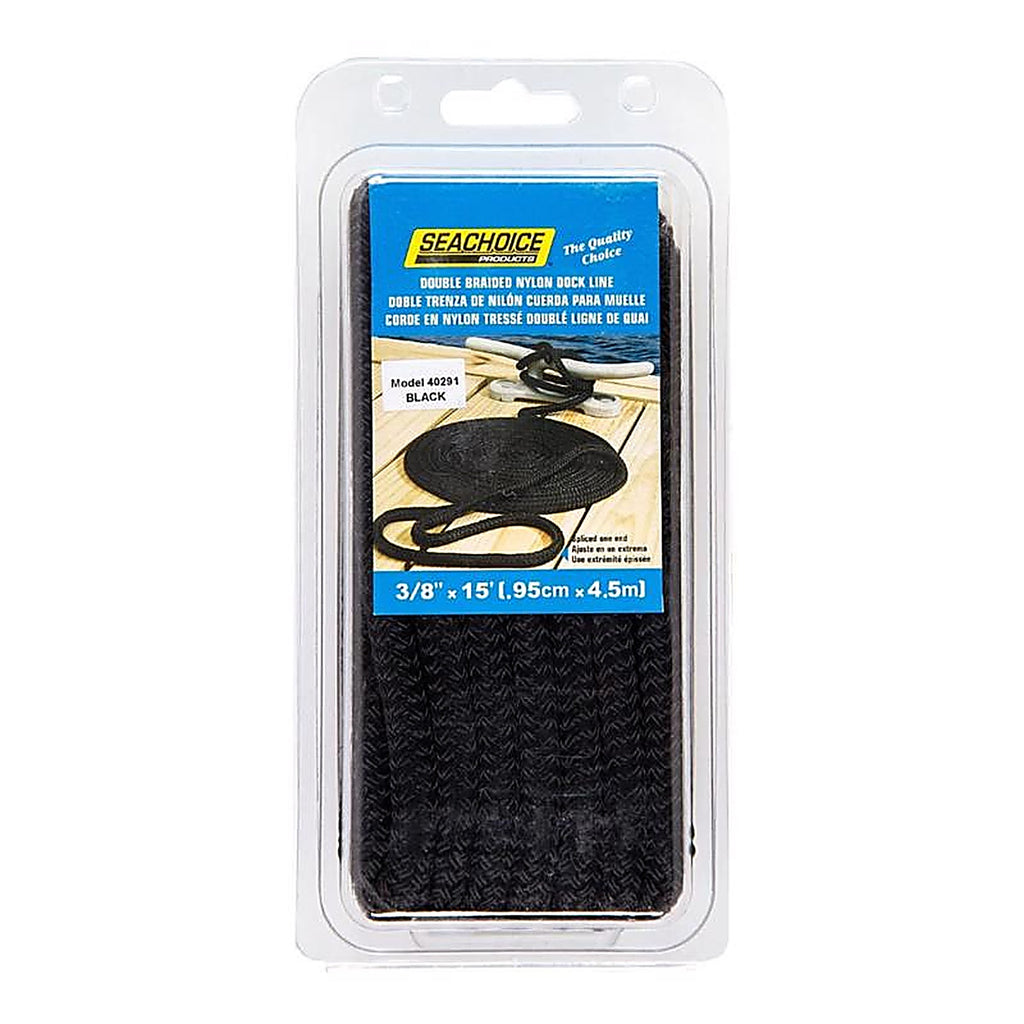 Seachoice - 50-40291 - Black Nylon Dock Lines