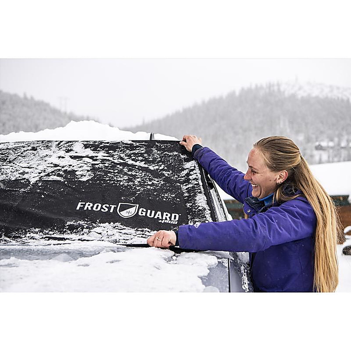Frostguard - 53336 - Plus Black Winter Windshield Cover Cars/Suvs 1 Pack