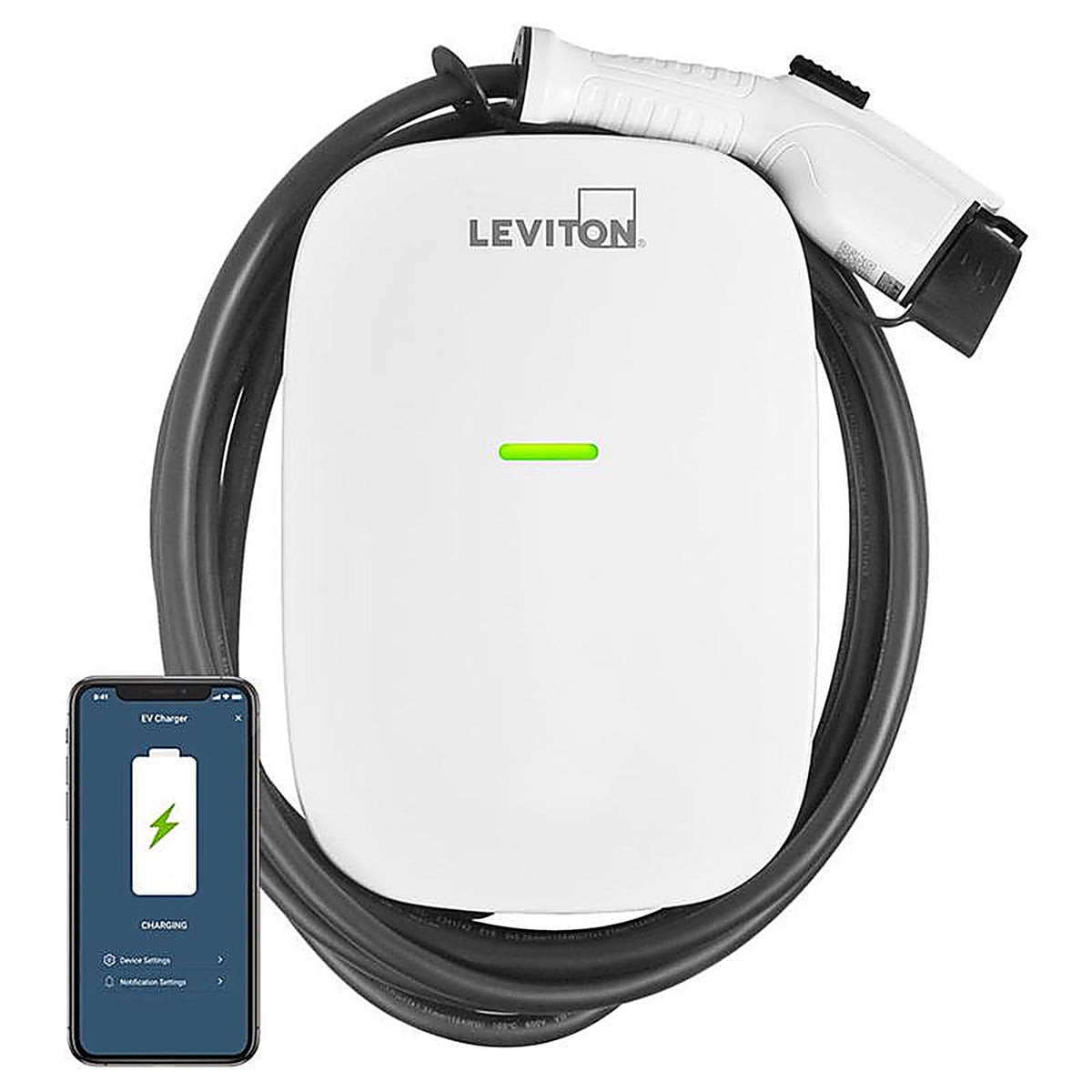 Leviton - EV48W-000 - Ev Series 240 48 Level 2 Electric Vehicle Charging Station with Wi-Fi 18