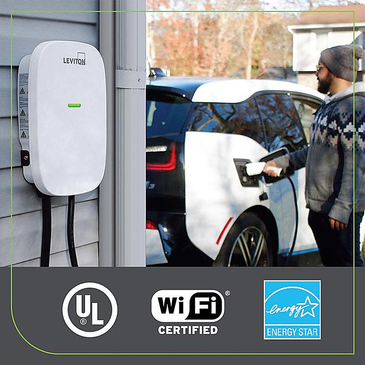 Leviton - EV48W-000 - Ev Series 240 48 Level 2 Electric Vehicle Charging Station with Wi-Fi 18