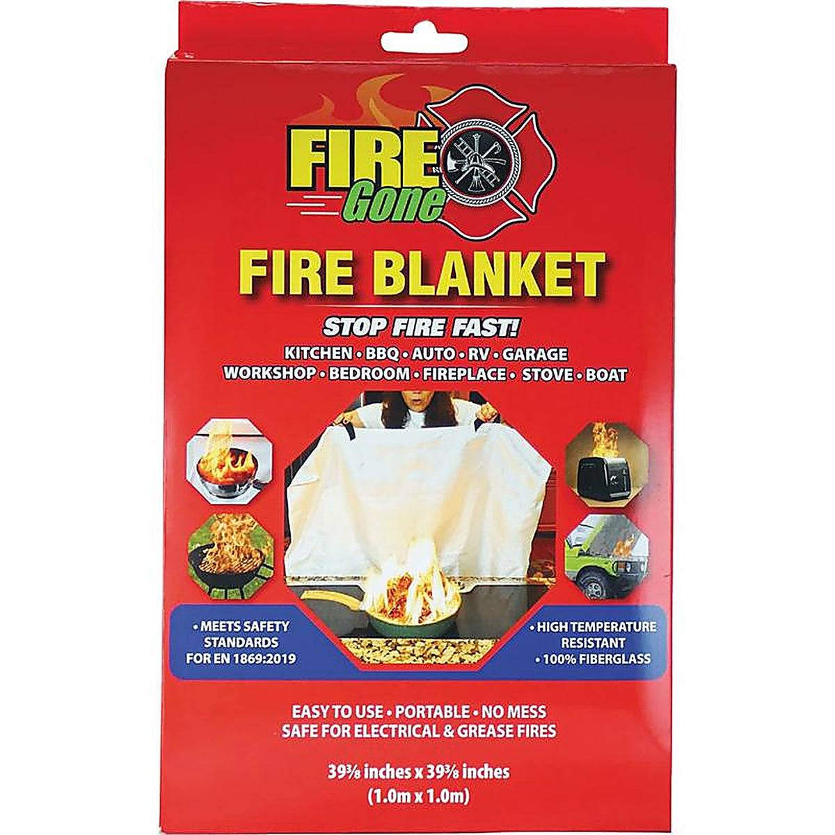 Firegone - FGB6-7109 - Fire Blanket for Household