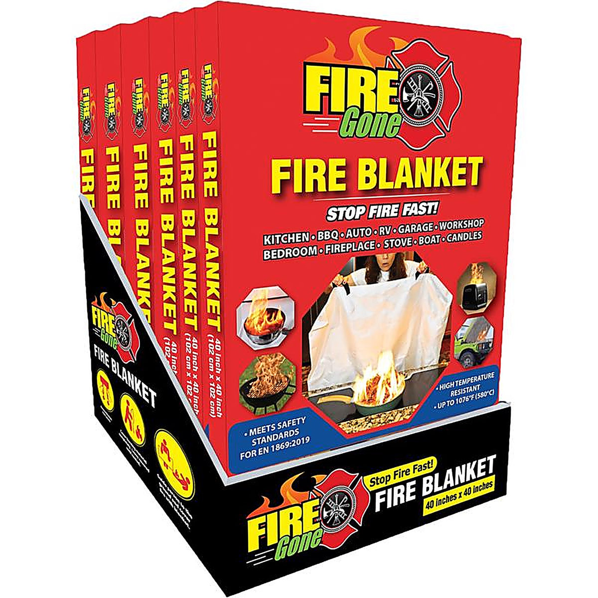 Firegone - FGB6-7109 - Fire Blanket for Household