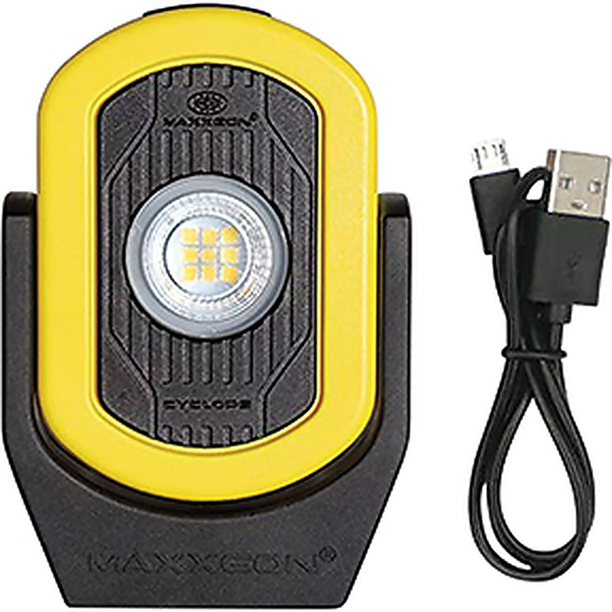 Maxxeon - 812 - Workstar Cyclops Rechargeable Work Light - Hi-Viz Yellow
