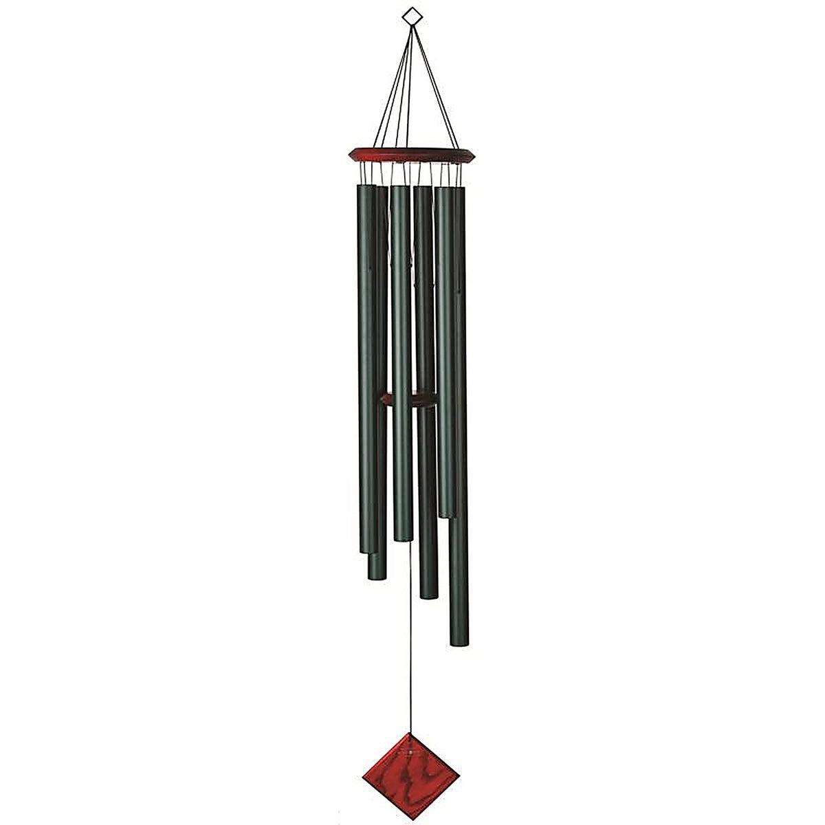 Woodstock Chimes - DCE54 - Green Aluminum/Wood 54 In. Wind Chime