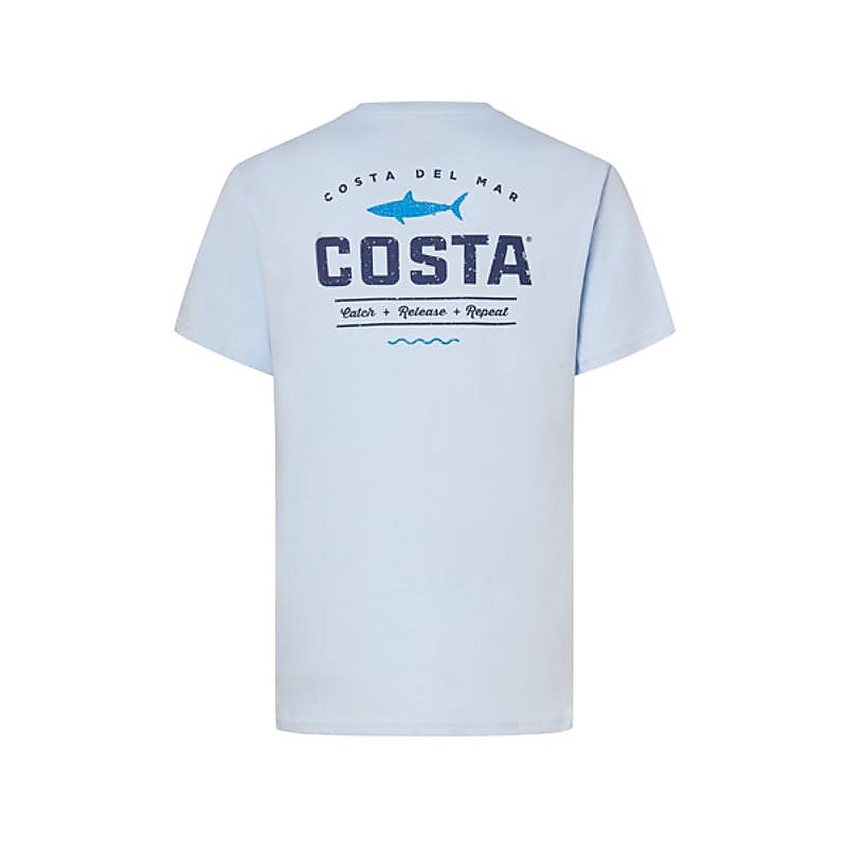 Costa - FQA400026-615M - M Short Sleeve Mens Crew Neck Light Blue Topwater Tee Shirt
