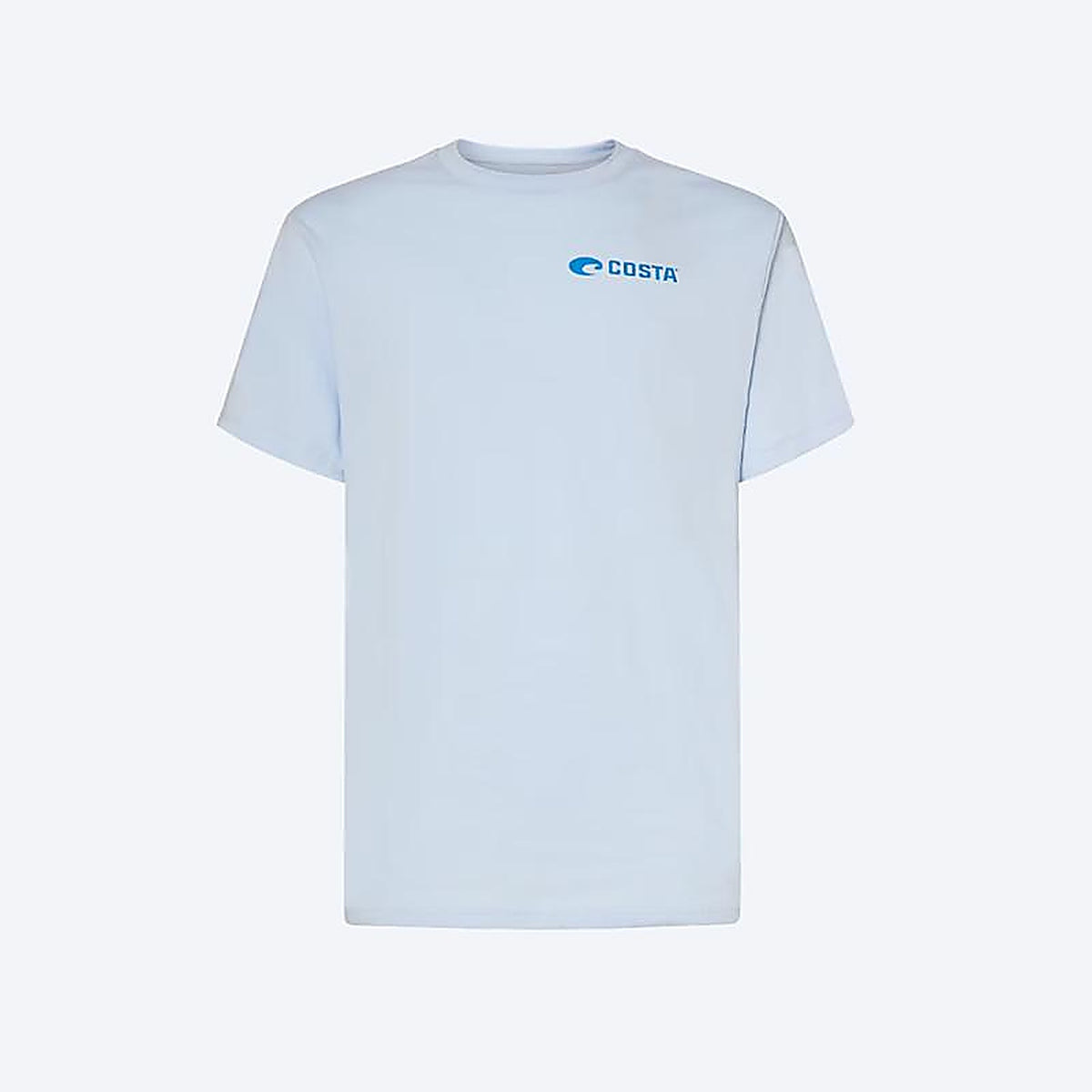 Costa - FQA400026-6152X - XXL Short Sleeve Mens Crew Neck Light Blue Topwater Tee Shirt