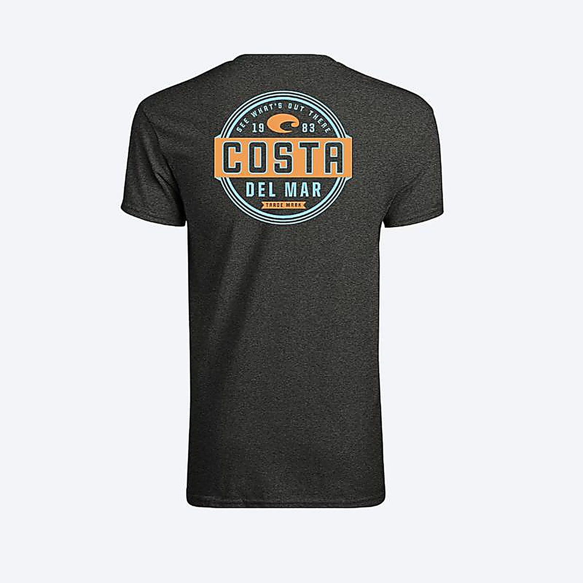 Costa - FQA400022-25UXL - XL Short Sleeve Mens Crew Neck Dark Heather Prado Tee Shirt