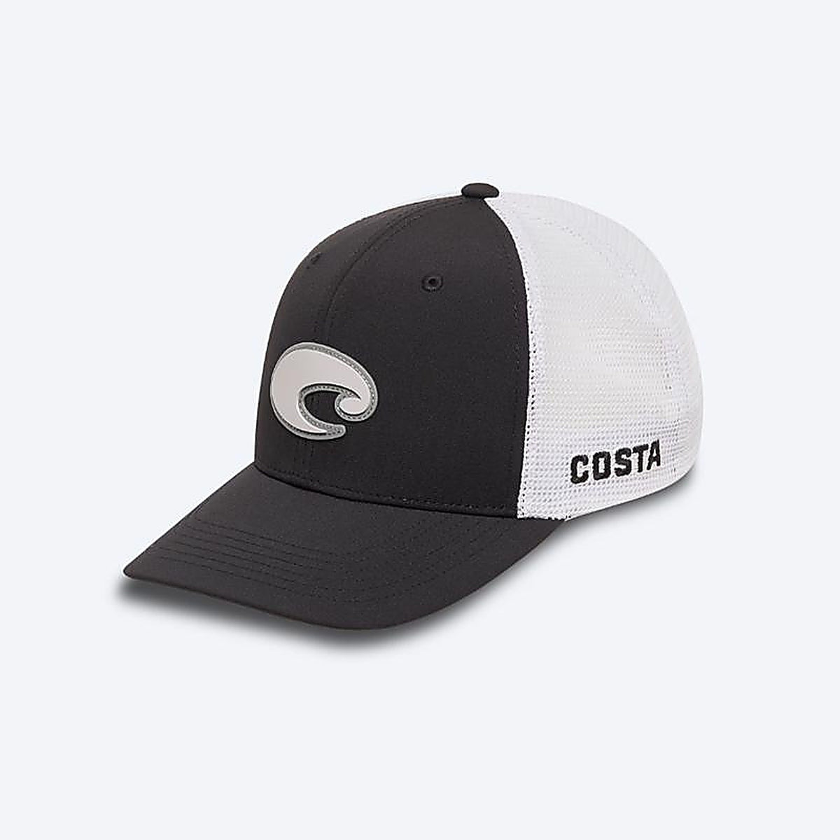 Costa - FQS900226-001U - Poly Performance Trucker Hat Black/White L/XL