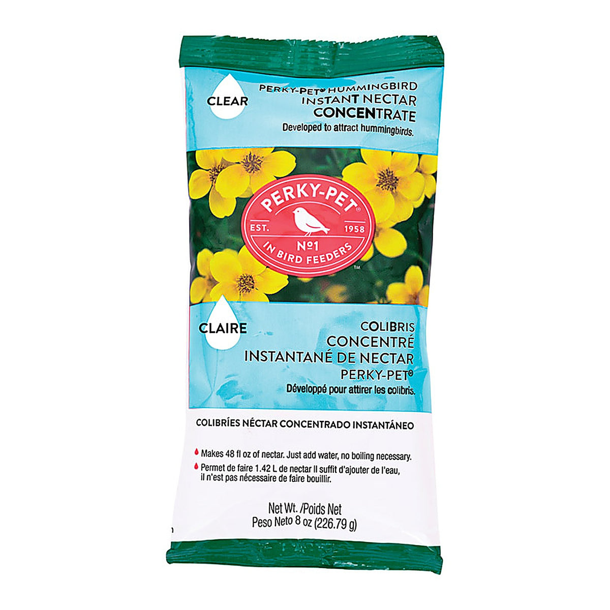 Perky-Pet 243SF Hummingbird Sucrose Instant Nectar Concentrate 8 oz.