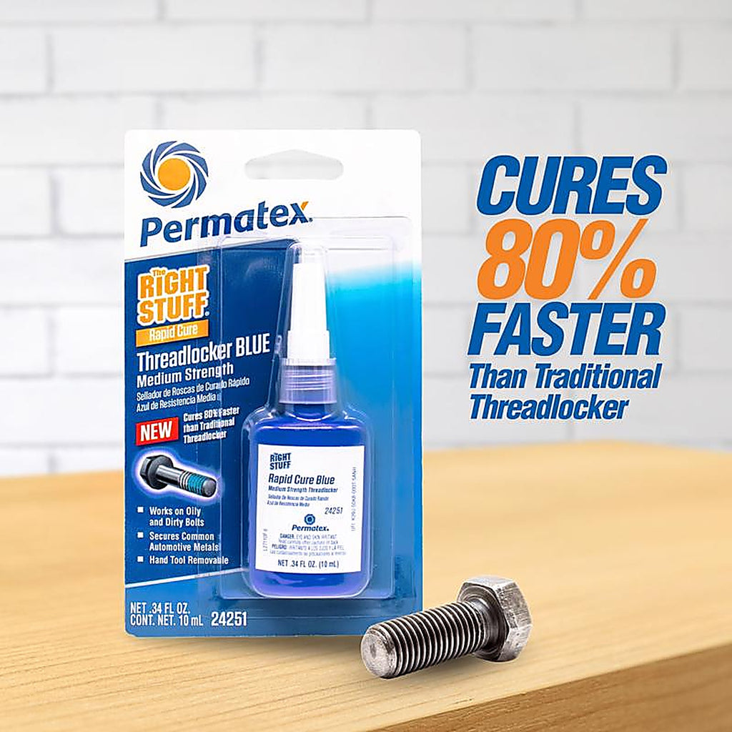 Permatex - 24251 - Right Stuff Blue Medium Strength Threadlocker Gel 10 Ml