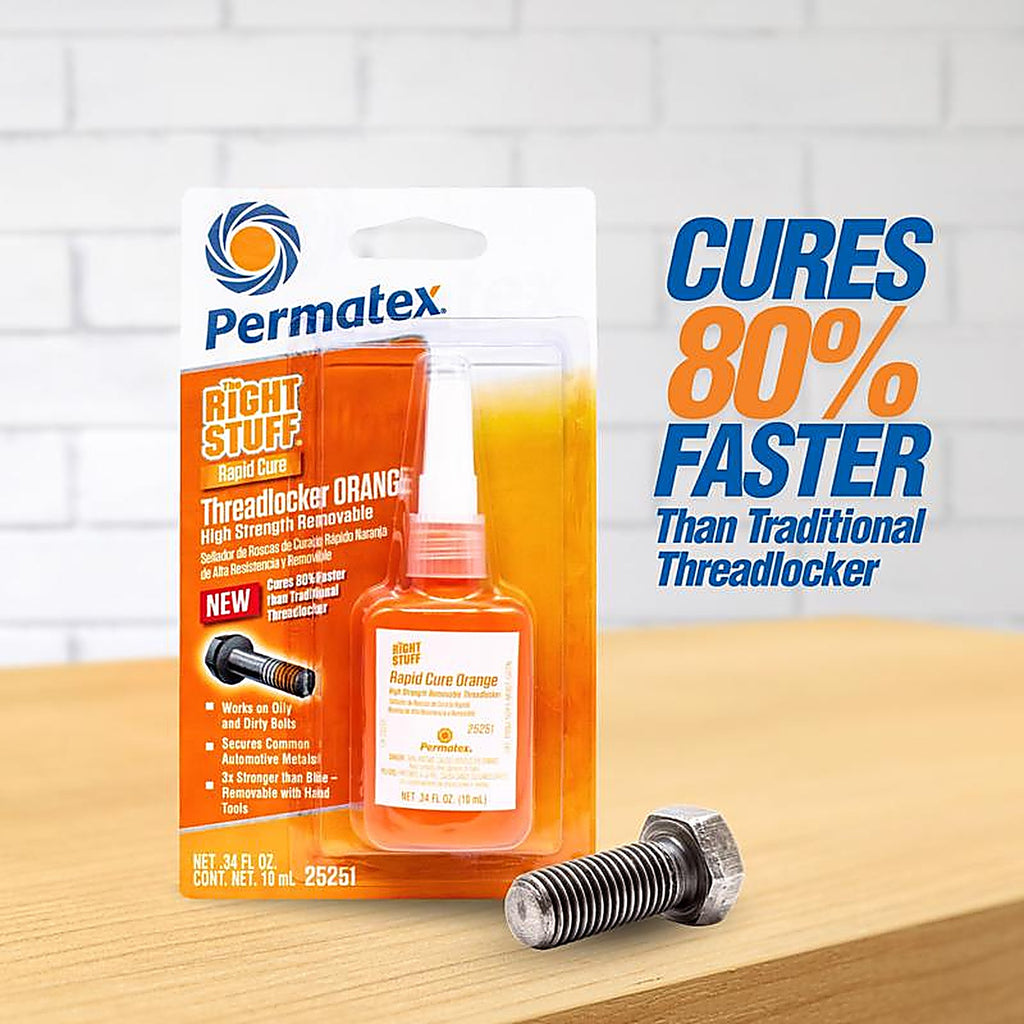 Permatex - 25251 - Right Stuff Orange Threadlocker Gel 10 Ml