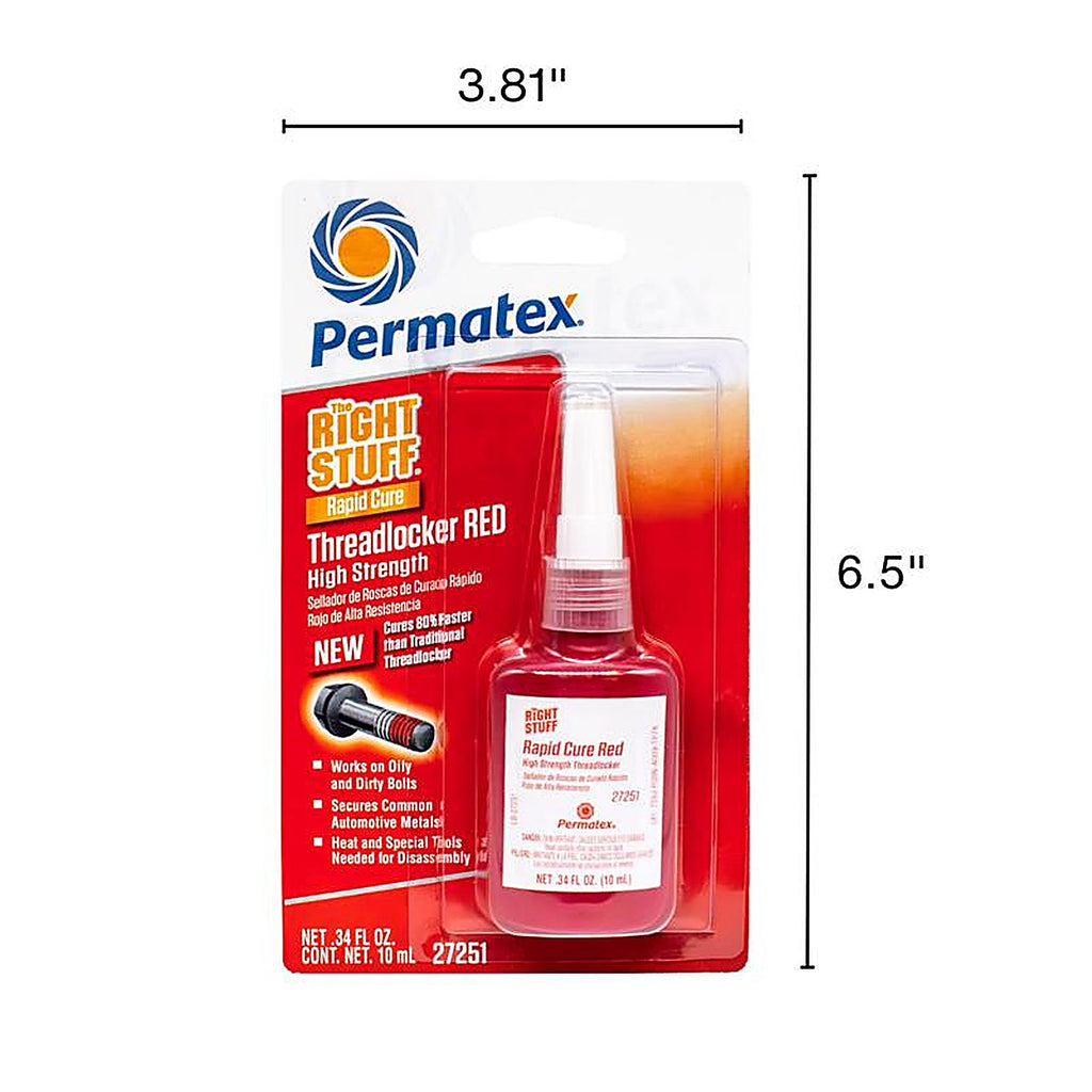 Permatex - 27251 - Right Stuff Red Threadlocker Gel 10 Ml
